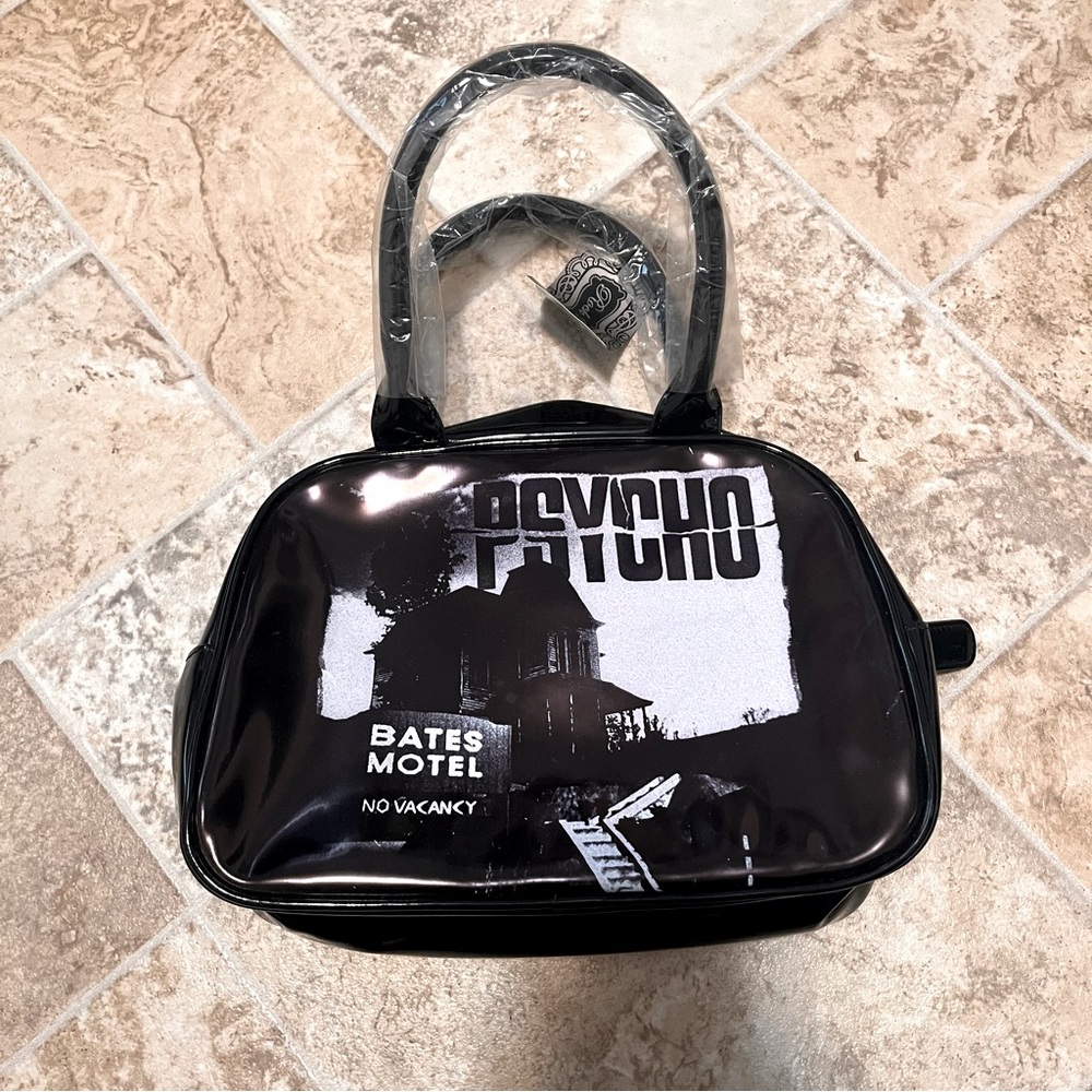 Rock Rebel Psycho Handbag (Black and White)